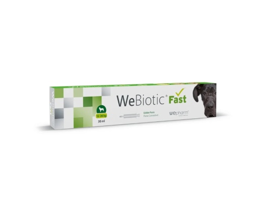 WeBiotic Fast - Supliment antidiareic (tip pasta) pentru caini si pisici, 30 ml