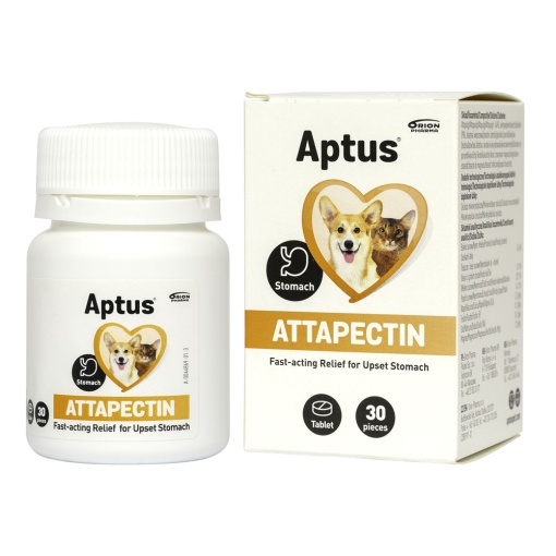 Aptus Attapectin Vet – Comprimate pentru reglarea tranzitului intestinal la caini si pisici, 30 tablete