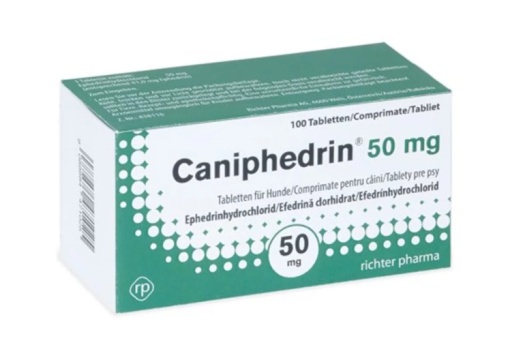 Caniphedrin 50 mg – Tratament pentru incontinenta urinara la caini (100 comprimate)