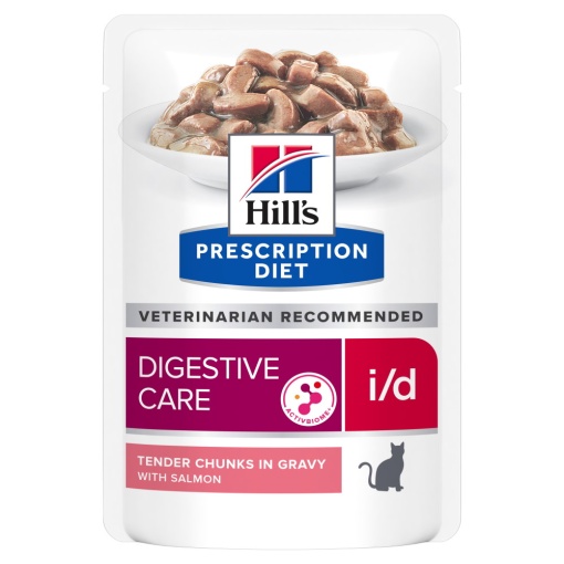 Hill's PD i/d – Hrana umeda cu somon pentru digestie sensibila 12 Plicuri x 85g