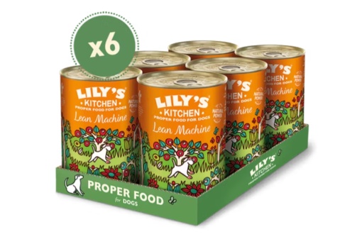Lily's Kitchen Dog Lean Machine – Hrană umedă cu curcan și dovleac pentru câini, 6 x 400 g