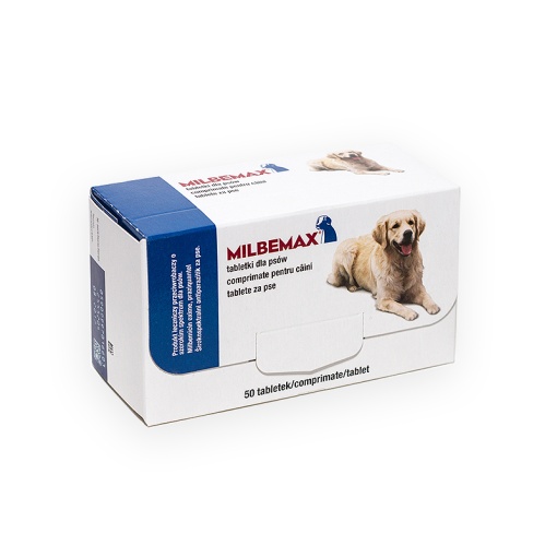 Milbemax - Antiparazitar intern pentru caini (5-25kg) 50 Comprimate