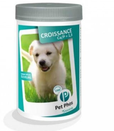 Pet Phos Croissance Ca/P = 1.3 Supliment nutritiv pentru caini, 100 comprimate