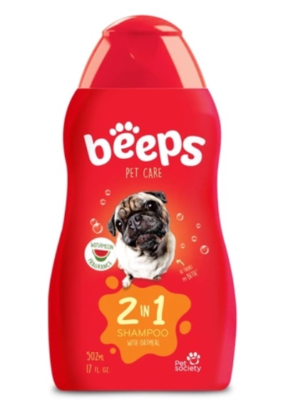 Sampon 2 in 1 Beeps – Sampon pentru curatare si hidratare intr-un singur pas, 502 ml