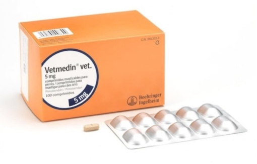 Vetmedin S 5 mg – Comprimate masticabile pentru caini cu insuficienta cardiaca (100 comprimate)