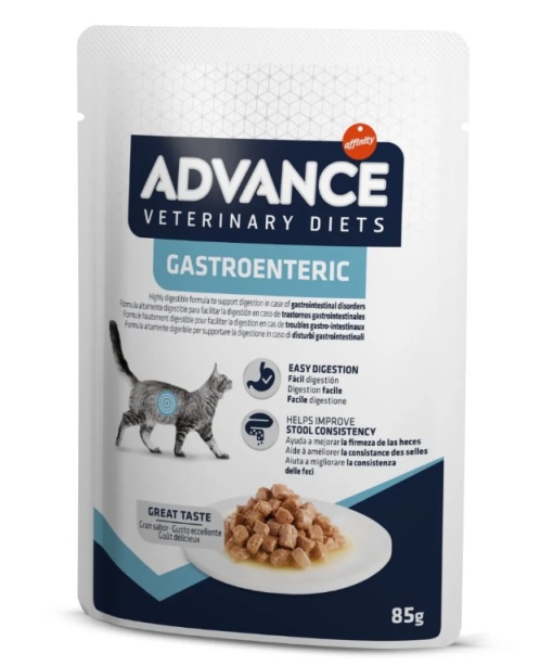 Advance Veterinary Diets Gastroenteric Cat – Hrana umeda cu pui pentru sensibilitate digestiva 12 Plicuri x 85g