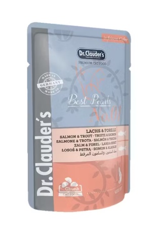 Dr. Clauder's Cat – Hrana umeda completa cu somon si pastrav pentru pisici adulte 100g