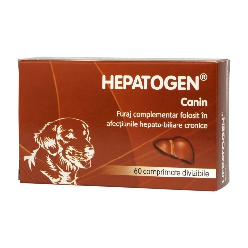 Hepatogen Canin 100 mg – Supliment hepatoprotector pentru caini si pisici, 60 comprimate