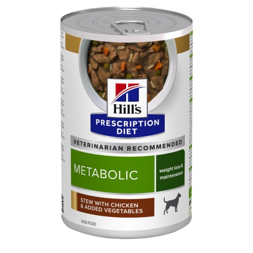 Hill's PD Metabolic Tocanita – Hrana umeda cu pui si legume pentru caini adulti 354g