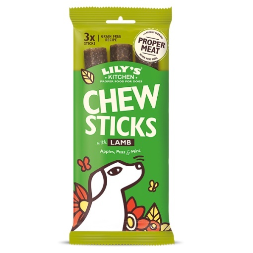 Lily's Kitchen Chew Sticks With Lamb – Batoane de ros cu miel pentru caini, 3 buc x 120 g