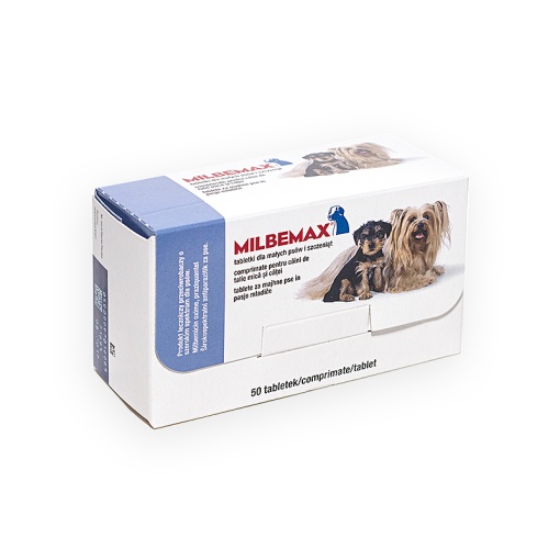 Milbemax - Antiparazitare interne pentru caini (0.5-5kg) 50 Comprimate