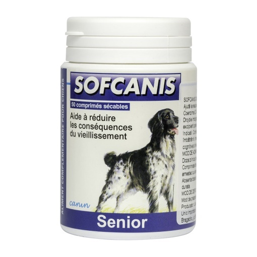 Sofcanis Senior Caini – Suport antioxidant pentru vitalitatea cainilor in varsta 50 comprimate