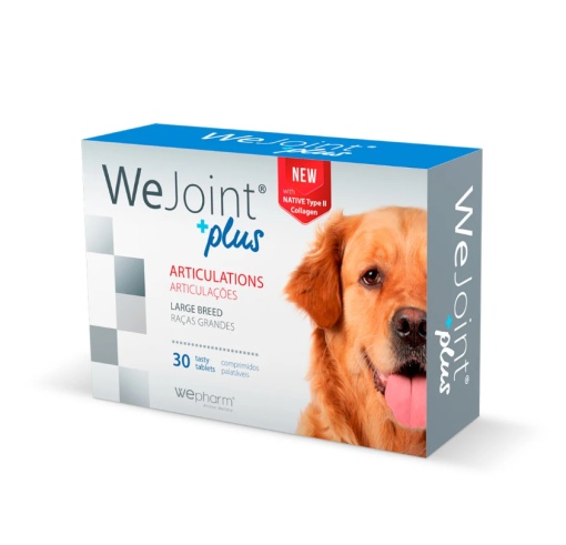WeJoint Plus - Supliment pentru articulatii sanatoase si mobile pentru caini de talie mare, 30 Comprimate