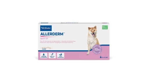 Allerderm spot-on 4ml - Tratament dermatologic pentru caini (peste 10 kg) 6 pipete