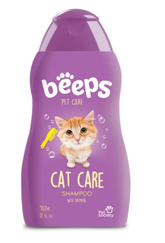 Beeps pentru Pisici – Șampon pentru curatare blanda si hidratare, 502ml