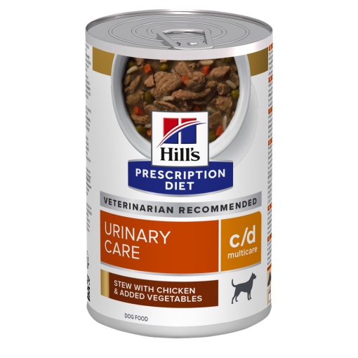 Hill's PD c/d Multicare Tocanita pentru caini cu pui si legume – Hrana umeda pentru caini adulti 354g