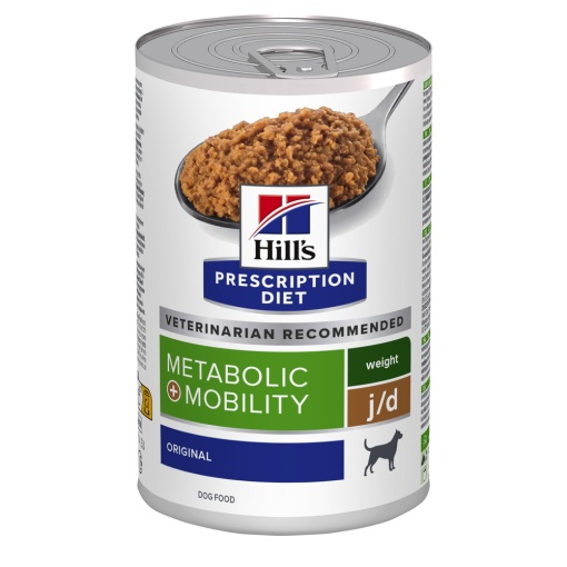 Hill's PD Metabolic + Mobility – Hrana umeda cu porc pentru controlul greutatii si sustinerea articulatiilor 370g