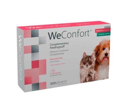 WeConfort – Supliment pentru reducerea durerii si inflamatiei articulare la caini si pisici, 30 comprimate