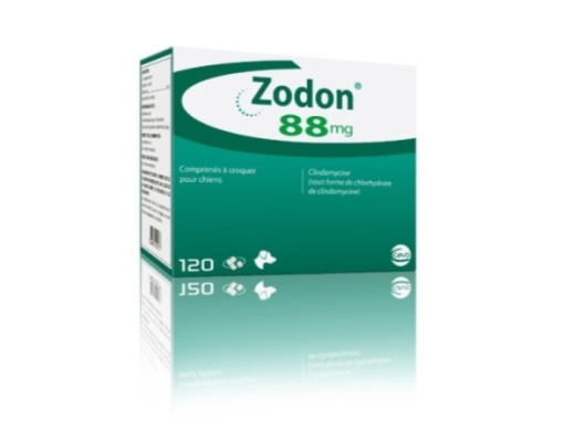 Zodon 88mg - Comprimate masticabile pentru tratamentul infectiilor bacteriene la caini, 120 Tablete