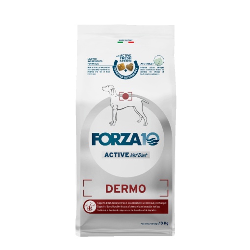 FORZA10 DERMATO 10 kg – Hrana uscata functionala pentru caini cu sensibilitati cutanate, 10kg