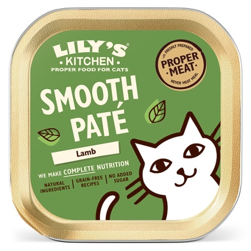 Lily’s Kitchen Smooth Lamb Pate – Hrana Umeda Fara Cereale cu Miel pentru Pisici Adulte, 85 g