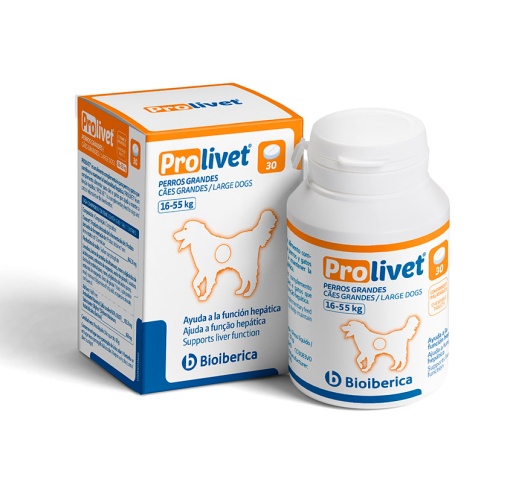 Prolivet - Supliment pentru suport hepatic pentru caini de talie mare 30 Comprimate