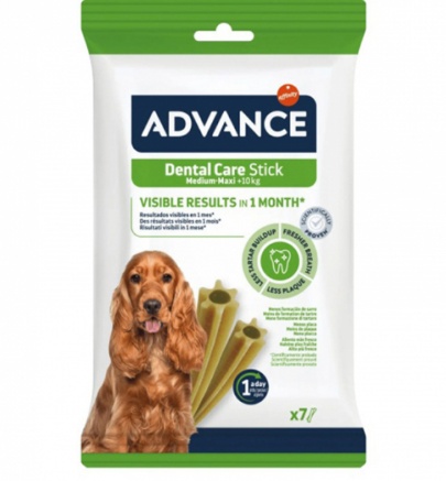 Advance Dog Dental Stick Medium/Maxi – Supliment pentru igiena orala a cainilor de talie medie si mare, 180 g