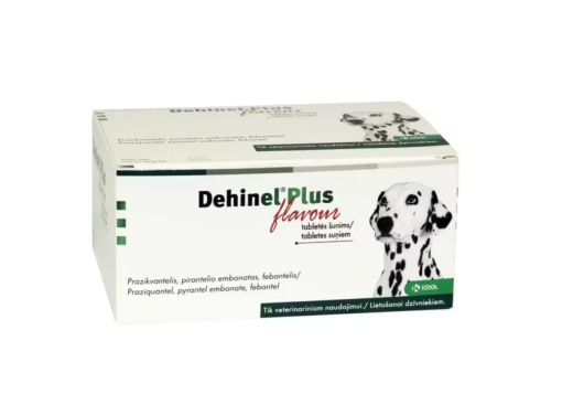 Dehinel Plus Flavour- Antiparazitar intern cu spectru larg pentru caini 100 Comprimate
