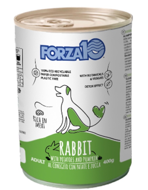 FORZA10 ALL DAY RABBIT AND PUMPKIN CV – Hrana umeda completa pentru caini adulti, cu iepure si dovleac, 400 g