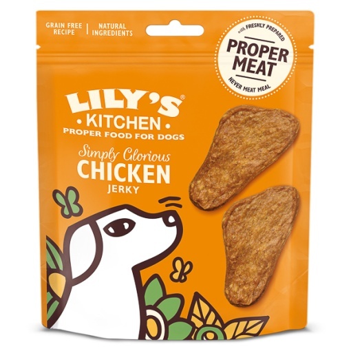 Lily's Kitchen Simply Glorious Chicken Jerky – Recompense din piept de pui pentru caini, 70 g