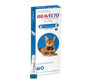 Bravecto spot-on - Antiparazitar extern pentru pisici (2.8-6.25kg), 1 doza