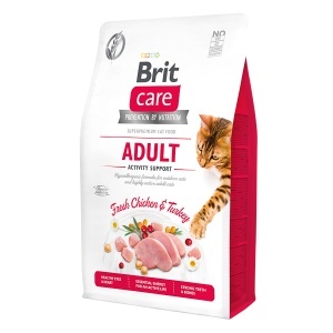 Brit Care GF Cat Adult Activity Support - Hrana uscata fara cereale cu curcan si pui pentru pisici adulte active de exterior - Img 2