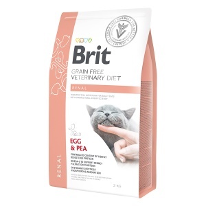 Brit Grain Free Veterinary Diets Cat Renal – Hrana uscata dietetica cu proteina din ou pentru insuficienta renala cronica - Img 1