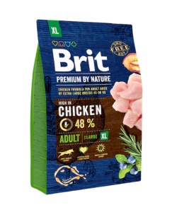 Brit Premium by Nature Adult XL - Hrana uscata cu pui pentru caini adulti de talie foarte mare (XL) - Img 2