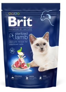 Brit Premium by Nature Cat Sterilized Lamb - Hrana uscata hipoalergenica cu miel pentru pisici adulte sterilizate