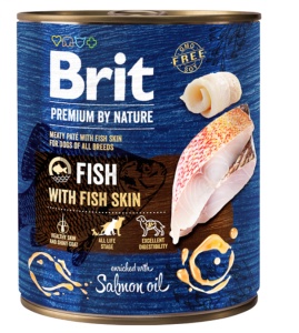 Brit Premium by Nature Fish with Fish Skin - Hrana umeda cu peste pentru caini - Img 2