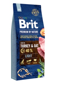 Brit Premium by Nature Light - Hrana uscata pentru caini cu pui si curcan, speciala pentru controlul greutatii - Img 2