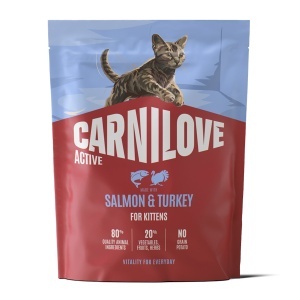 Carnilove Active Cat Dry Salmon & Turkey Kittens All Breeds – Hrana uscata pisoi, pisici gestante si care alapteaza de toate rasele, cu somon si curcan - Img 3