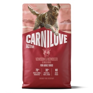 Carnilove Active Dog Dry Venison & Reindeer & Wild Boar Adult All Breeds - Hrana uscata pentru caini adulti, cu vanat, ren si mistret - Img 2