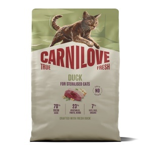 Carnilove True Fresh Cat Dry Duck Sterilised Adult All Breeds – Hrana uscata pentru pisici adulte sterilizate, cu rata - Img 3