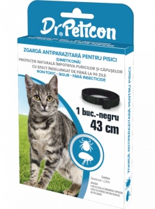 Dr. Peticon- Zgarda antiparazitara pisici pentru parazitii externi