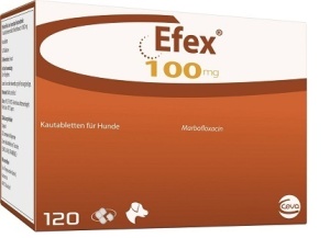 Efex 100 mg – Antibiotic veterinar pentru infectii cutanate, urinare si respiratorii, 120 tablete