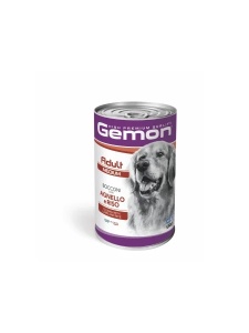 Gemon Chunks Adult Medium Lamb&Rice 1250gr -Hrana umeda completa cu miel si orez pentru caini adulti de talie medie