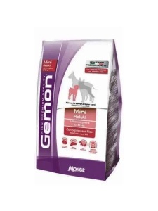 Gemon Dry Mini Adult Salmon&Rice 20kg - Hrana uscata completa cu somon si orez pentru caini adulti de talie mica