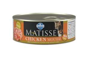 Matisse Mousse cu Pui, 85 g – Hrana umeda completa pentru pisici adulte
