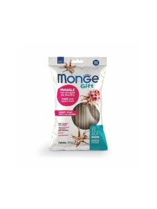 Monge Gift Dental Puppy&Junior Medium-Maxi Devil's 210gr - Gustare complementara cu porc pentru cainii junior de talie medie si mare