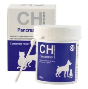 Pancreazim pulbere - supliment nutritional cu enzime digestive pentru caini si pisici, 100 g