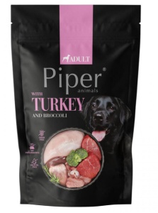 Piper Animals – Hrana umeda cu curcan si broccoli pentru caini adulti, 500g