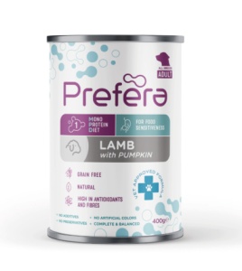 Prefera MPD Adult- Hrana umeda cu miel si dovleac pentru pisici adulte, 400gr