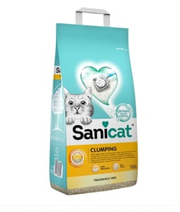 Sanicat Clumping Fragrance Free - nisip bentonita pentru pisici fara miros